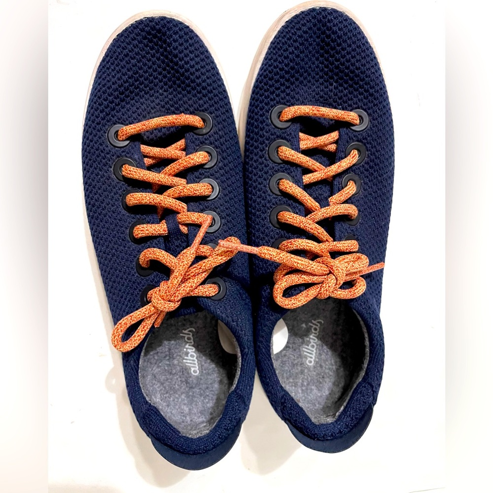 Allbirds Women 9 Tree Piper Low Top‎ Sneakers Moonrise Blue Lace Up Tencel Shoes